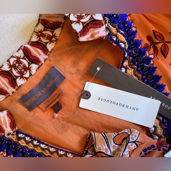 NWT Anthropologie Bhanuni by Jyoti Patterned Maxi Dress Size 0 - Picture 6 of 11